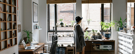 Modern home office interior