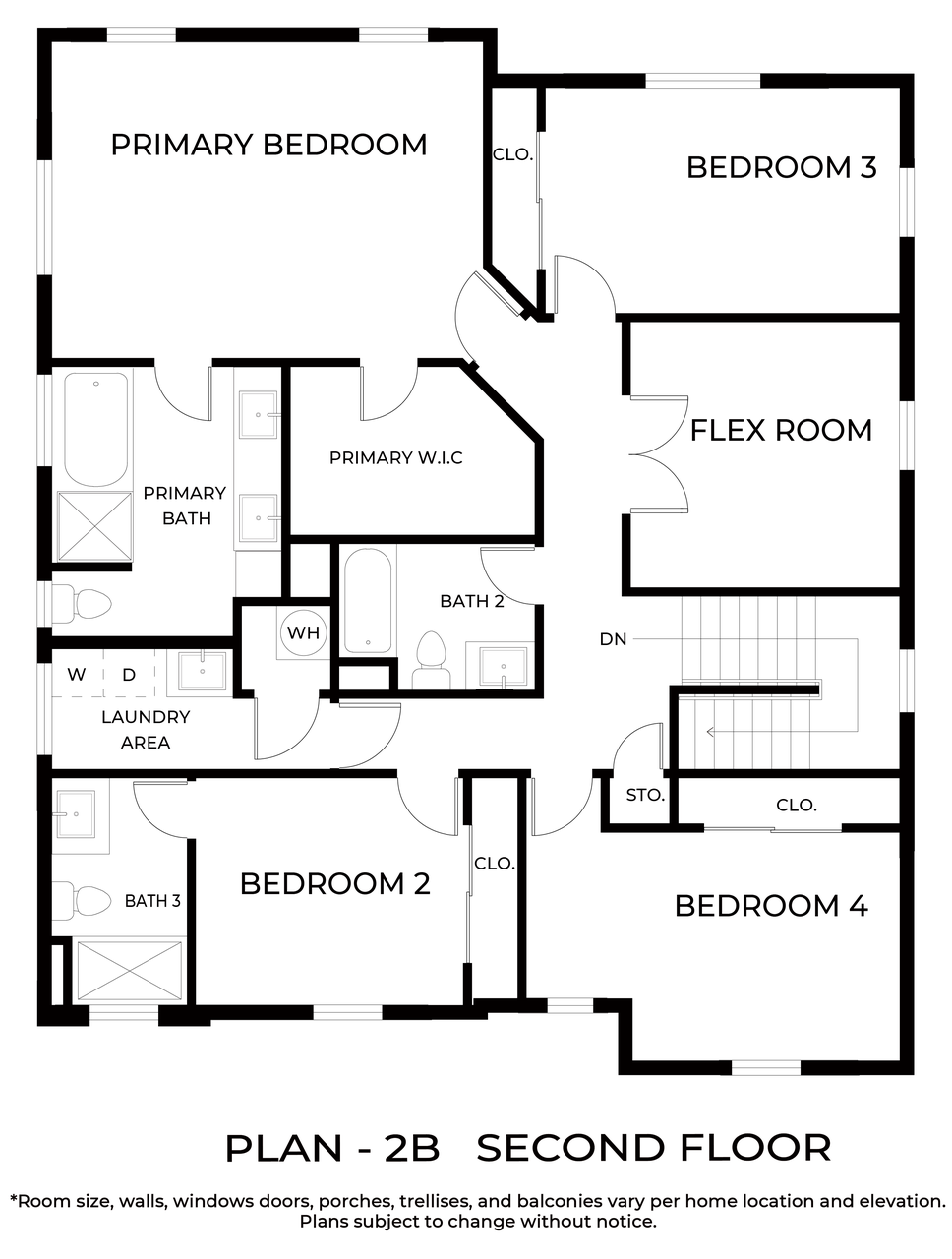 Plan 2B - Second Floor
