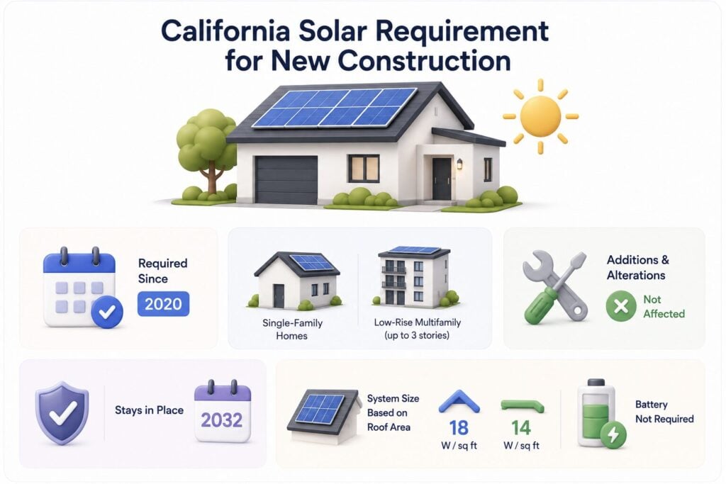 California Solar Requirement New Construction